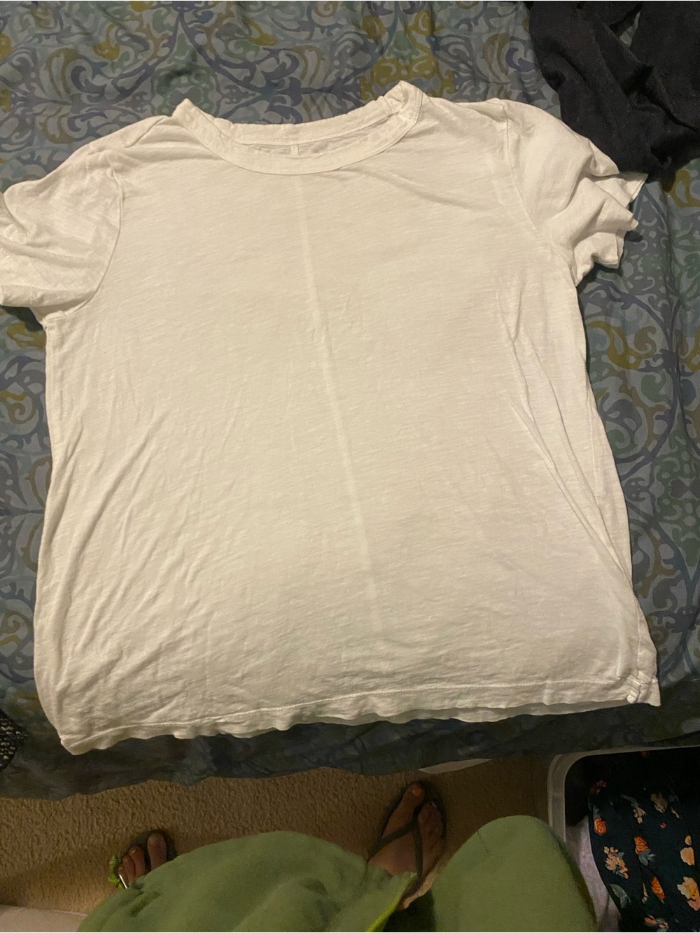 LOFT White Vintage Soft Short Sleeve Tee